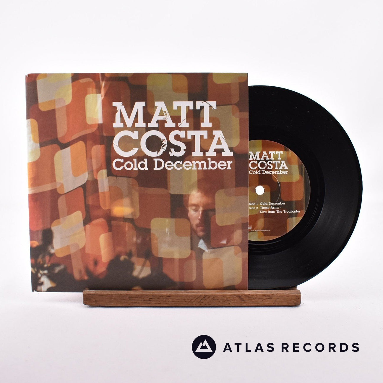 Matt Costa Cold December 7" Vinyl Record - Front Cover & Record