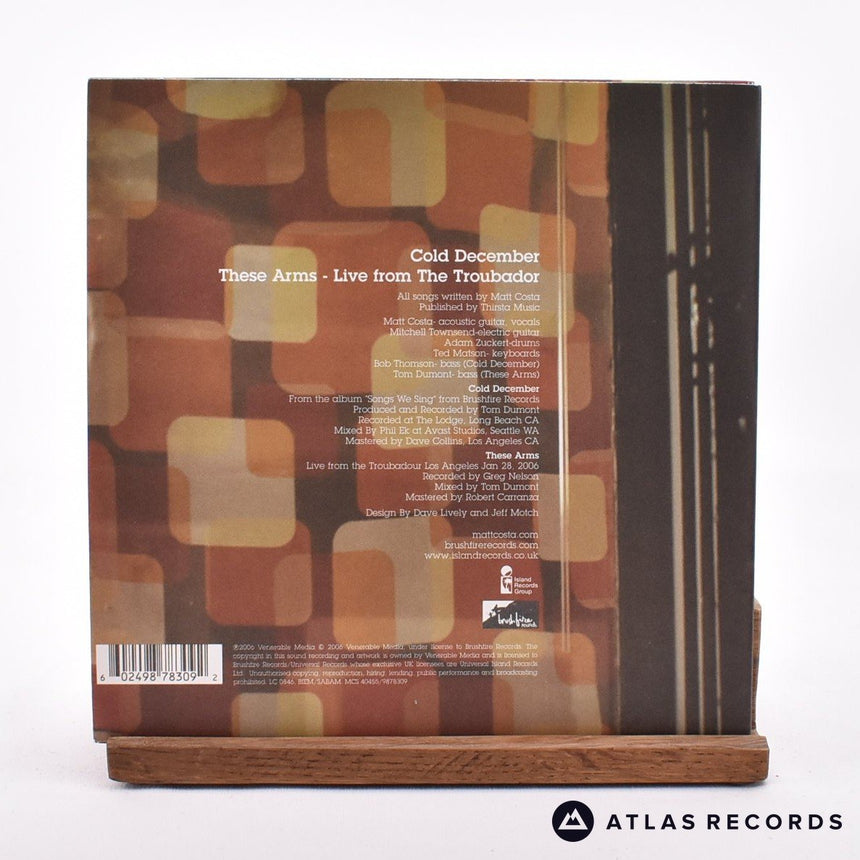 Matt Costa - Cold December - 7" Vinyl Record - NM/NM