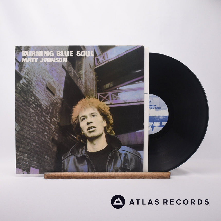 Matt Johnson Burning Blue Soul LP Vinyl Record - Front Cover & Record