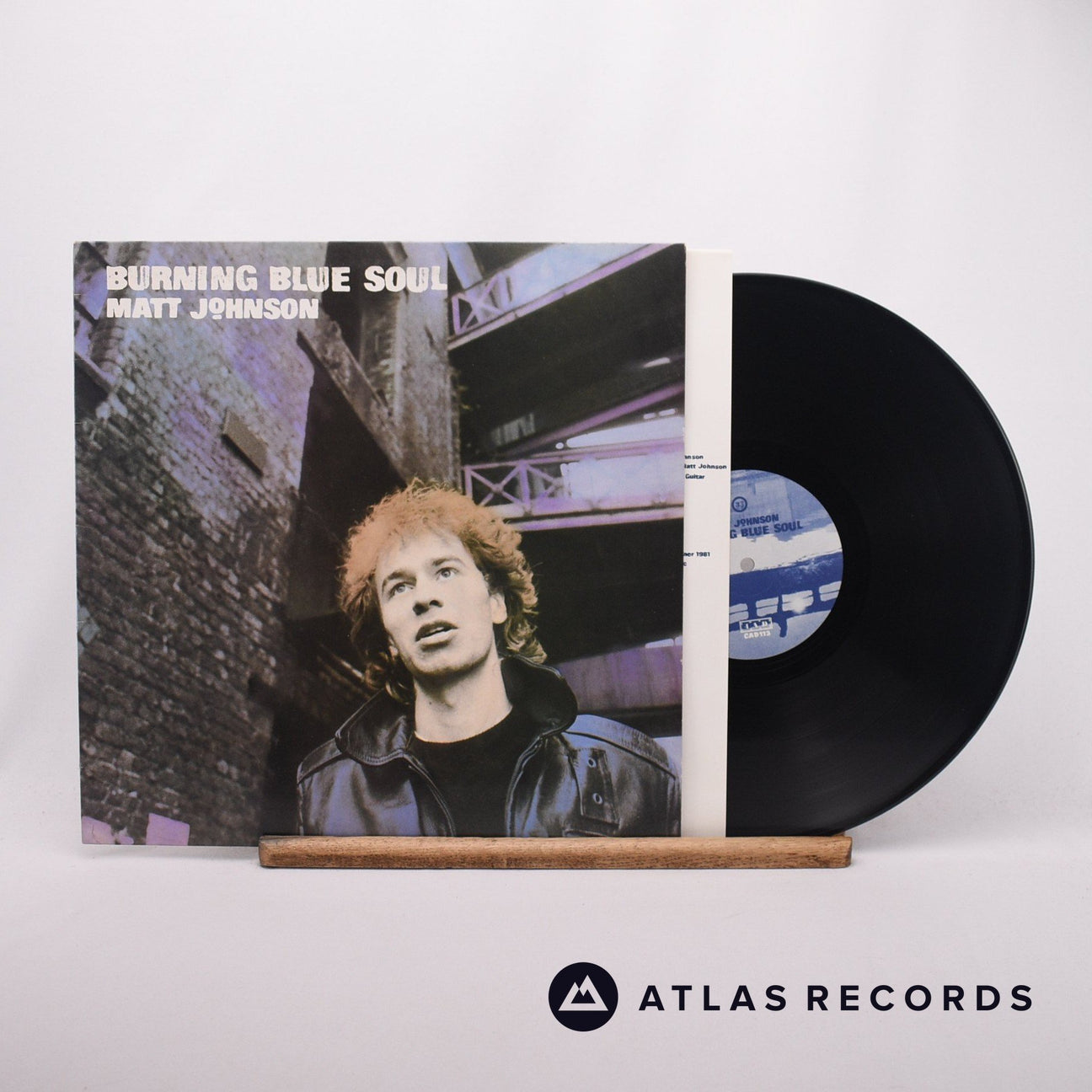 Matt Johnson Burning Blue Soul LP Vinyl Record - Front Cover & Record