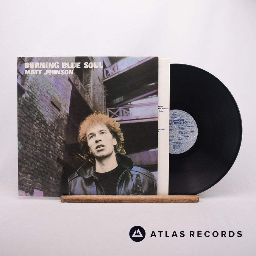 Matt Johnson Burning Blue Soul LP Vinyl Record - Front Cover & Record