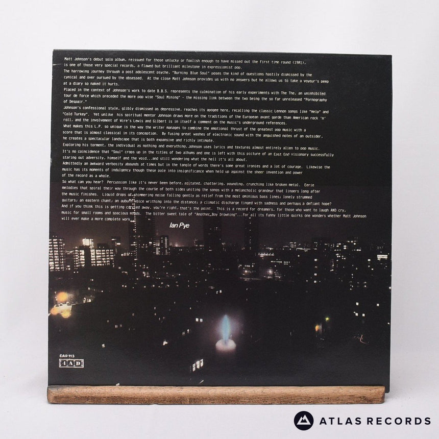 Matt Johnson - Burning Blue Soul - Mpo Reissue LP Vinyl Record - EX/EX