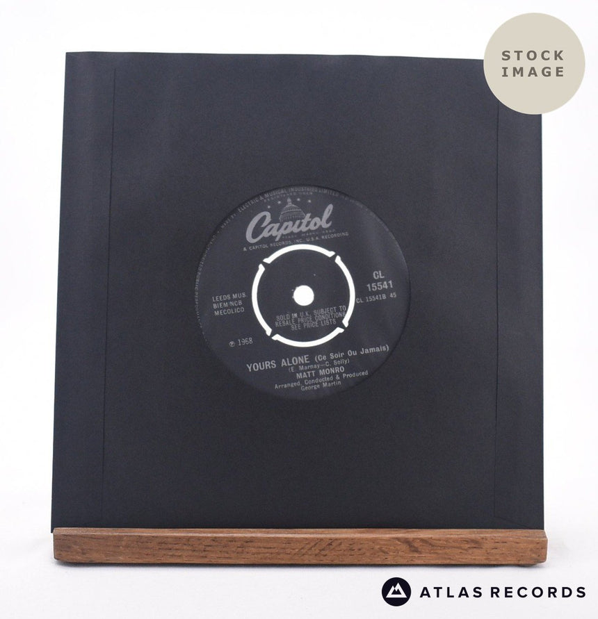 Matt Monro One Day Soon 7" Vinyl Record - Reverse Of Sleeve
