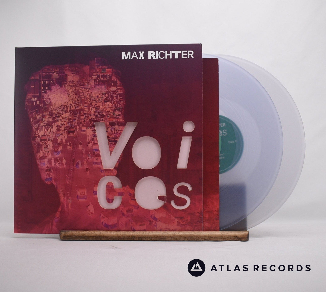 Max Richter Voices Double LP Vinyl Record - Front Cover & Record