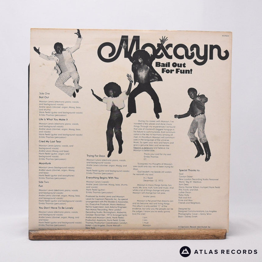 Maxayn - Bail Out For Fun! - A1 B1 LP Vinyl Record - VG+/EX