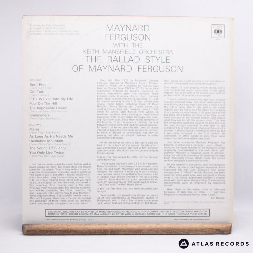 Maynard Ferguson - The Ballad Style Of Maynard Ferguson - LP Vinyl Record