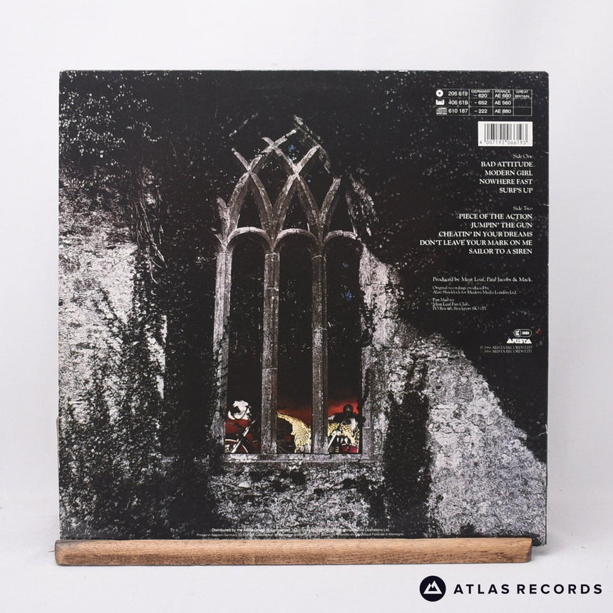 Meat Loaf - Bad Attitude - Insert LP Vinyl Record - EX/EX