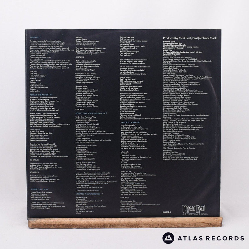 Meat Loaf - Bad Attitude - LP Vinyl Record - VG+/EX