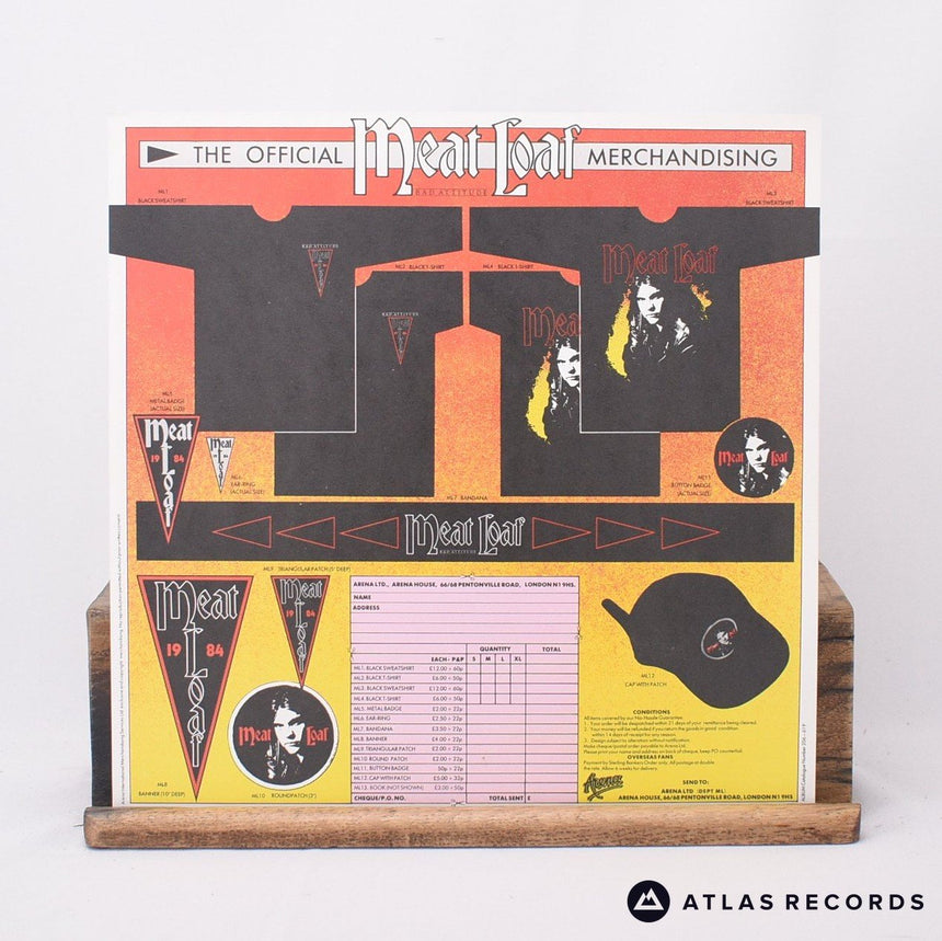 Meat Loaf - Bad Attitude - Insert LP Vinyl Record - EX/EX