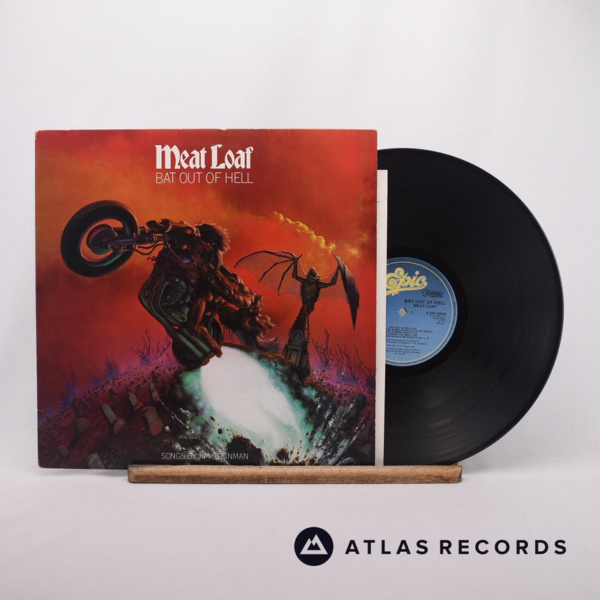 Meat Loaf Bat Out Of Hell LP Vinyl Record - Front Cover & Record