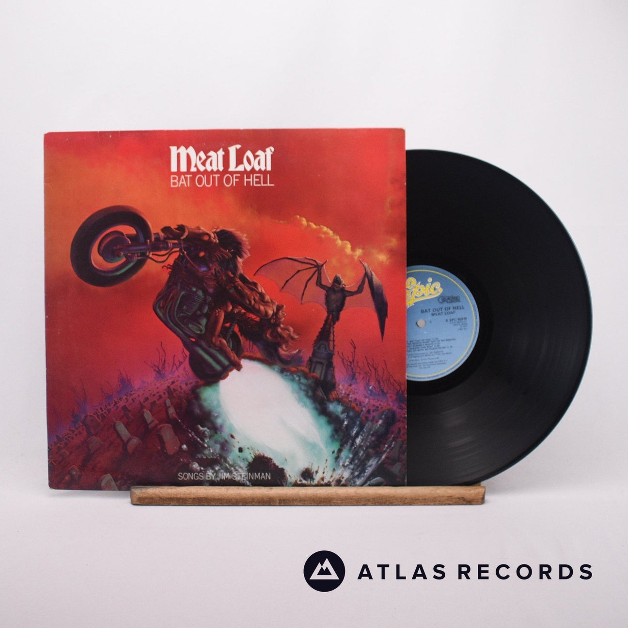 Meat Loaf Bat Out Of Hell LP Vinyl Record - Front Cover & Record