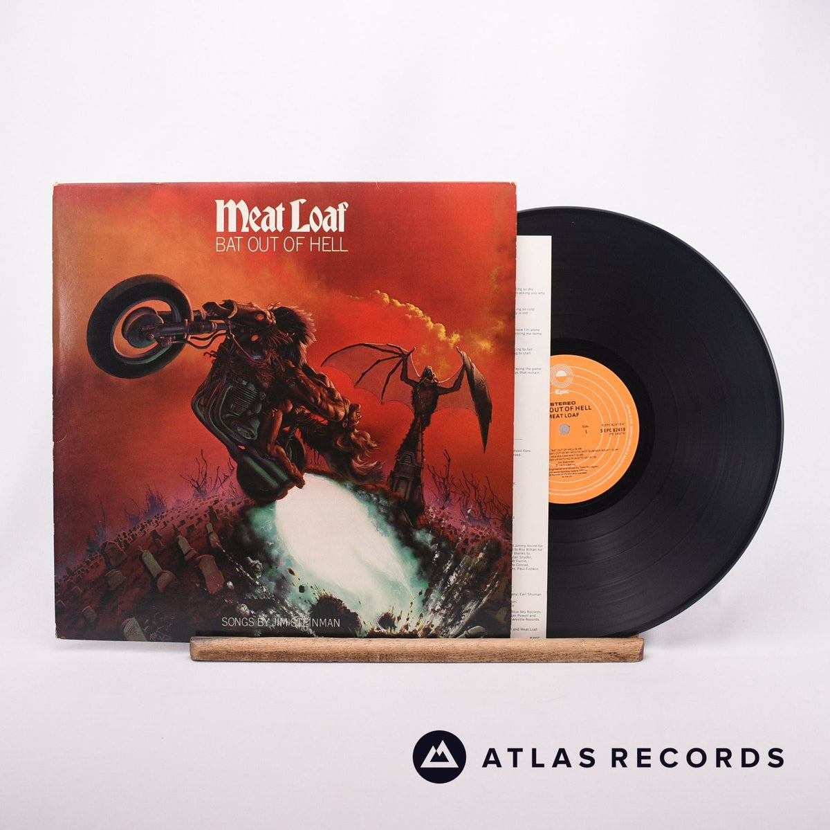 Meat Loaf Bat Out Of Hell LP Vinyl Record - Front Cover & Record