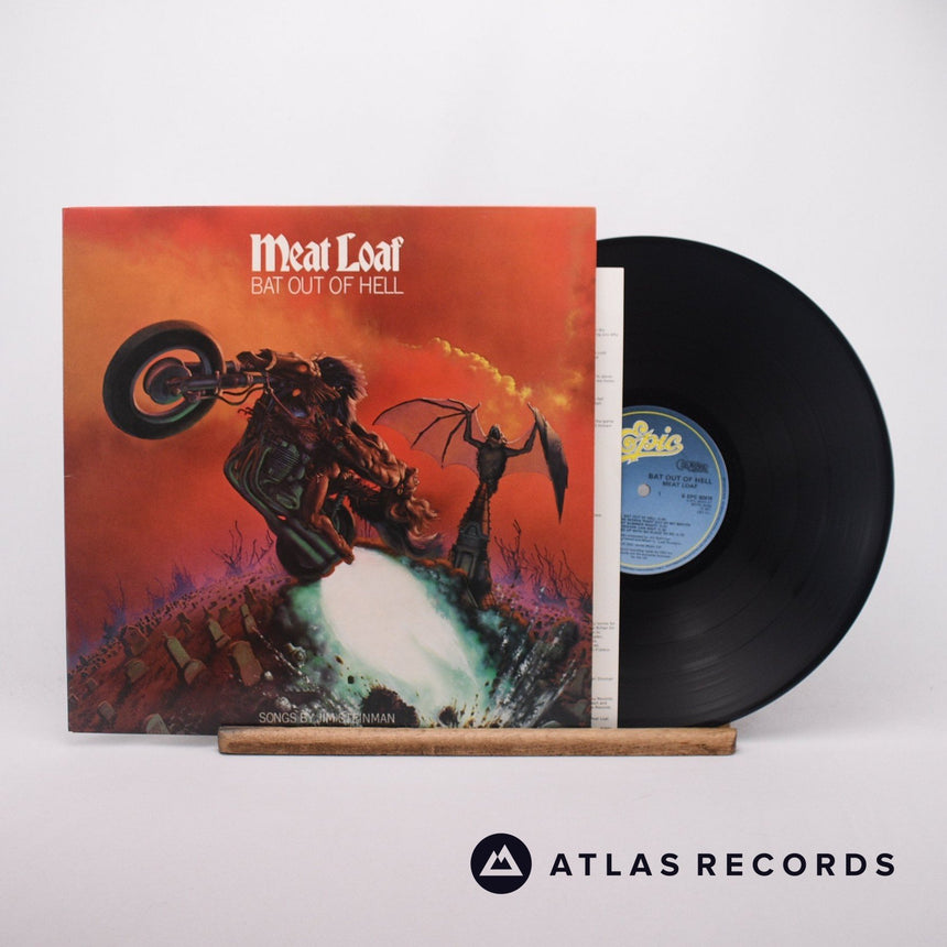 Meat Loaf Bat Out Of Hell LP Vinyl Record - Front Cover & Record