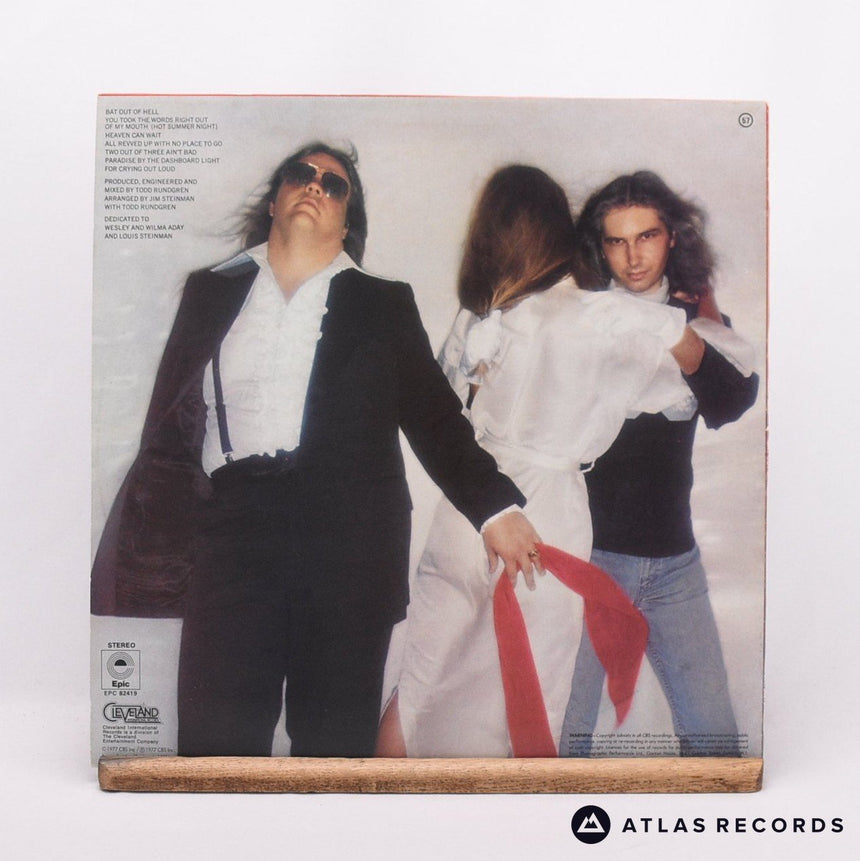 Meat Loaf - Bat Out Of Hell - Lyric Sheet Reissue LP Vinyl Record - VG+/EX
