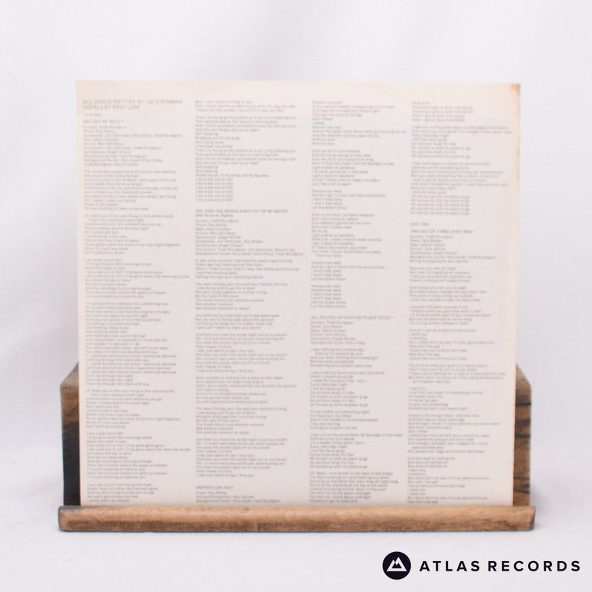 Meat Loaf - Bat Out Of Hell - Lyric Sheet Reissue LP Vinyl Record - VG+/EX