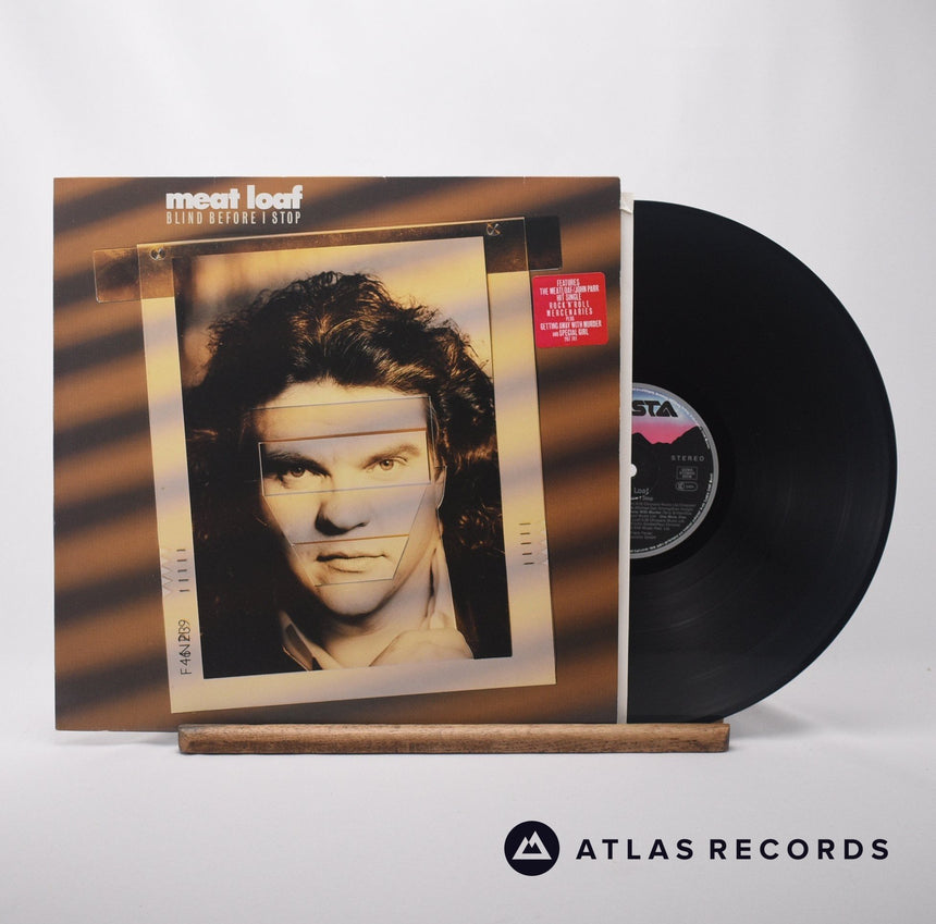 Meat Loaf Blind Before I Stop LP Vinyl Record - Front Cover & Record