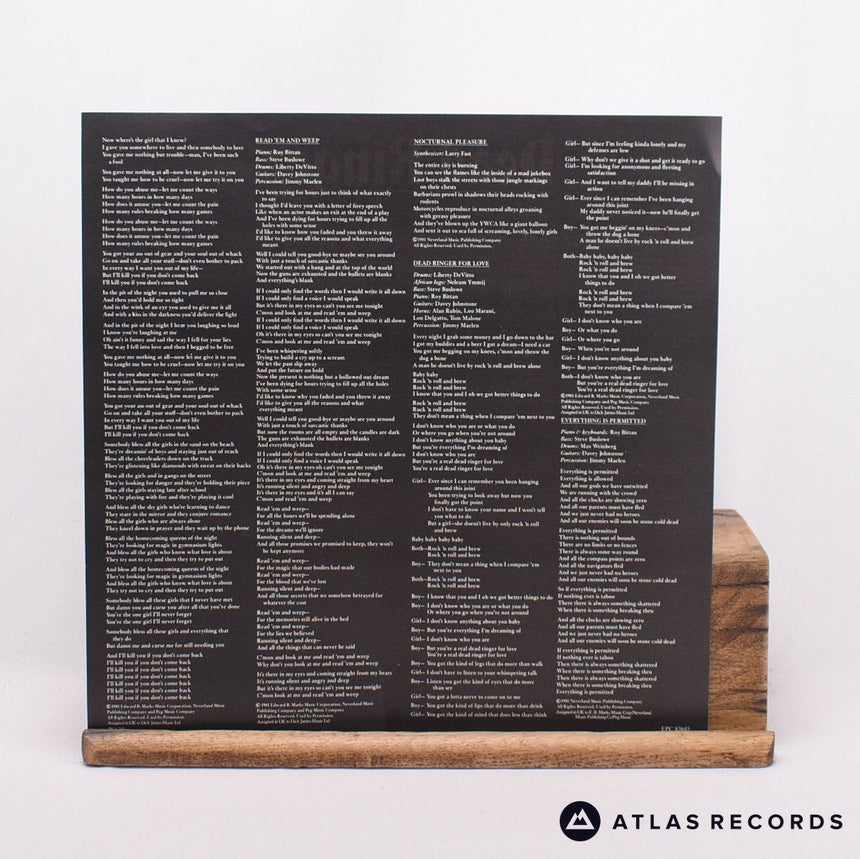 Meat Loaf - Dead Ringer - Lyric Sheet LP Vinyl Record - EX/NM
