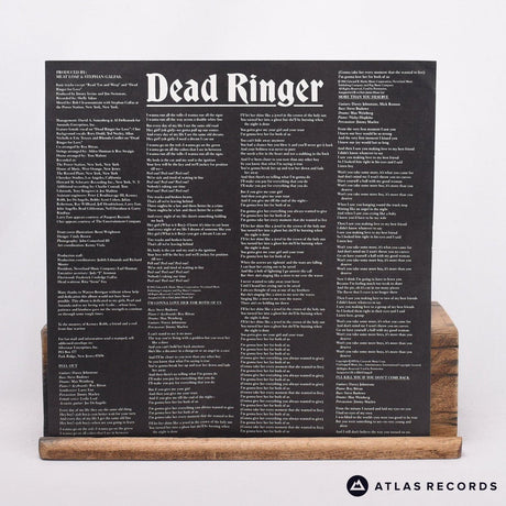 Meat Loaf - Dead Ringer - Lyric Sheet LP Vinyl Record - EX/EX