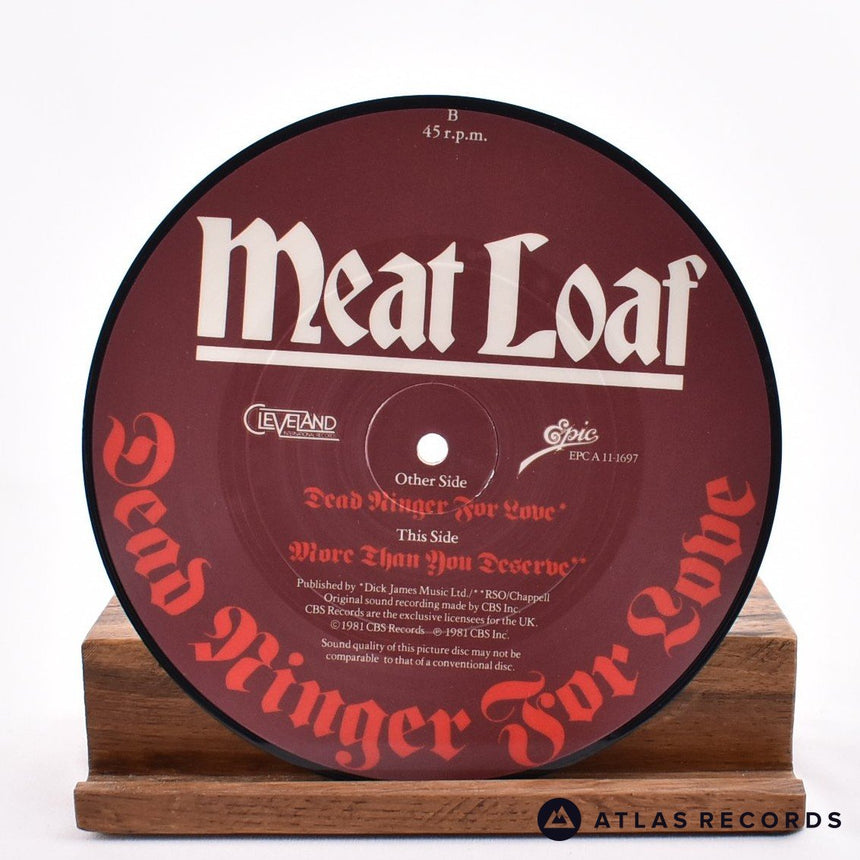 Meat Loaf - Dead Ringer For Love - Picture Disc 7" Vinyl Record - EX