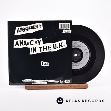 Megadeth Anarchy In The U.K. 7" Vinyl Record - Front Cover & Record