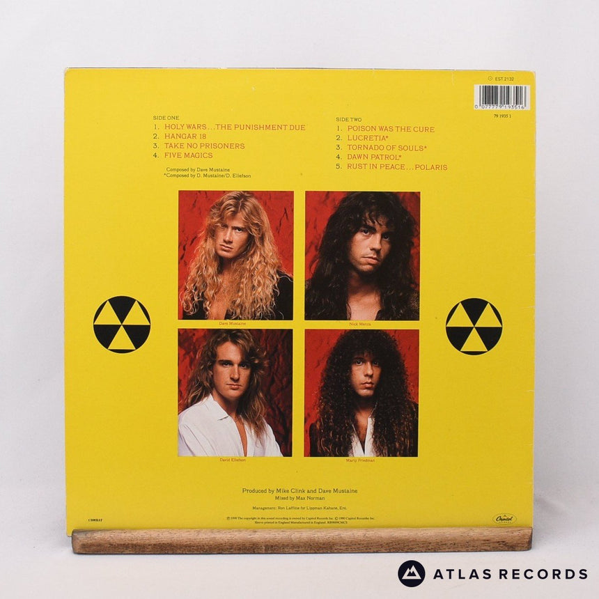 Megadeth - Rust In Peace - A-1 B-1 LP Vinyl Record - VG+/VG