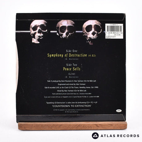 Megadeth - Symphony Of Destruction - Yellow 7" Vinyl Record - EX/EX