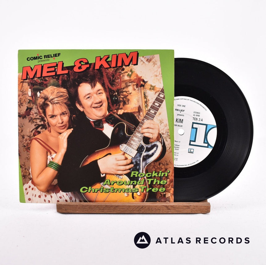 Mel Smith Rockin' Around The Christmas Tree 7" Vinyl Record - Front Cover & Record