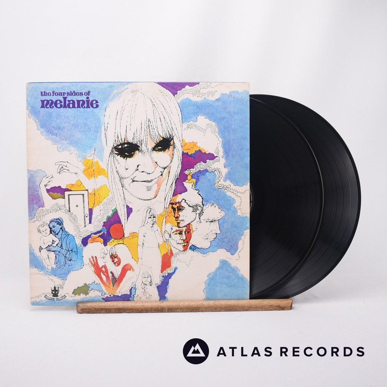 Melanie Four Sides Of Melanie 2 x LP Vinyl Record - Front Cover & Record