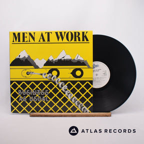 Men At Work Business As Usual LP Vinyl Record - Front Cover & Record