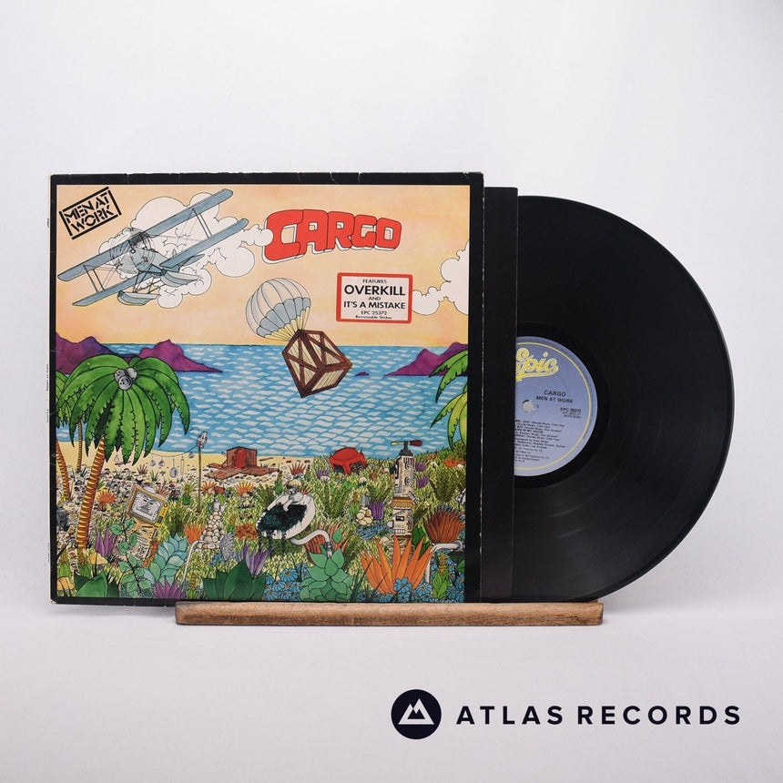 Men At Work Cargo LP Vinyl Record - Front Cover & Record