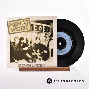 Men At Work Down Under 7" Vinyl Record - Front Cover & Record