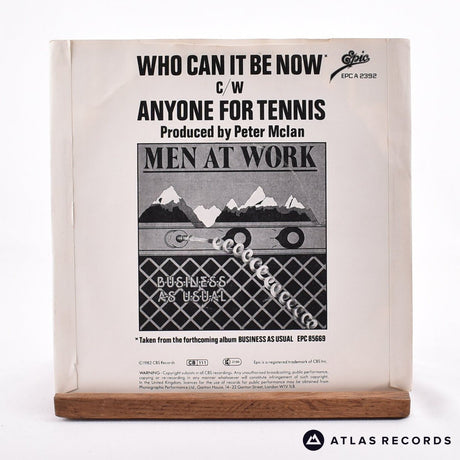 Men At Work - Who Can It Be Now - 7" Vinyl Record - VG+/VG+