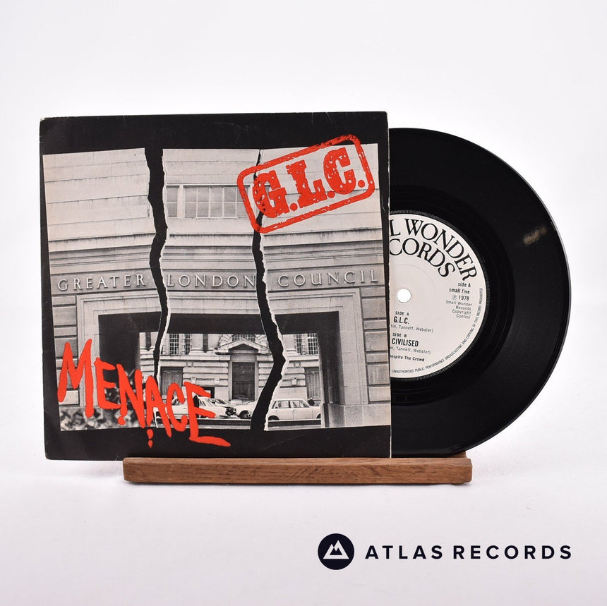 Menace G.L.C. 7" Vinyl Record - Front Cover & Record