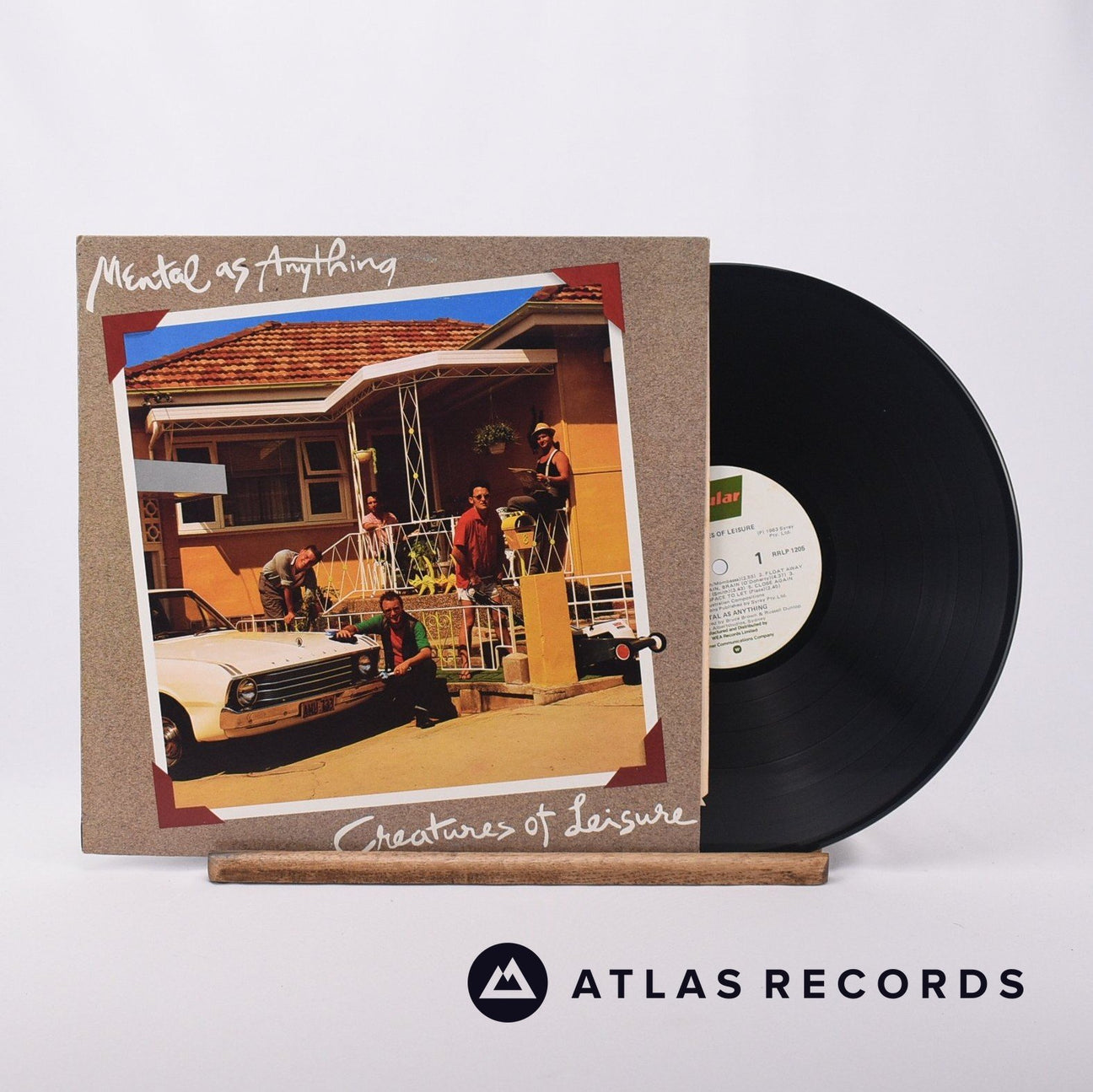 Mental As Anything Creatures Of Leisure LP Vinyl Record - Front Cover & Record