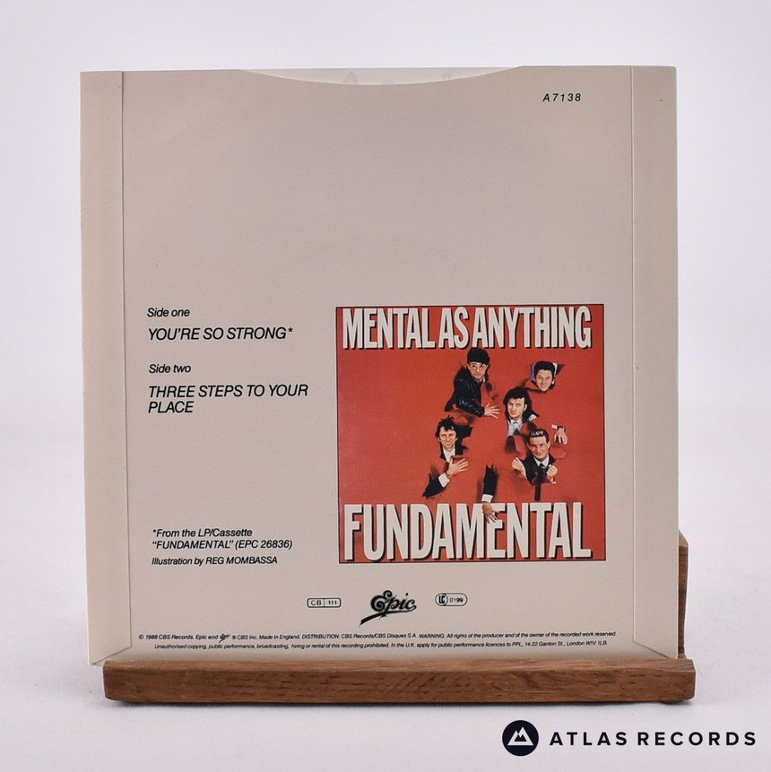 Mental As Anything - You're So Strong - 7" Vinyl Record - EX/EX