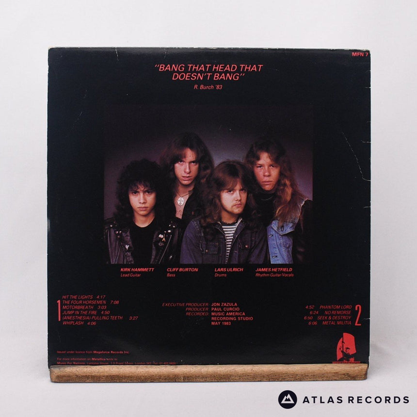 Metallica - Kill 'Em All - Mpo Reissue A1 B1 LP Vinyl Record - VG+/VG+