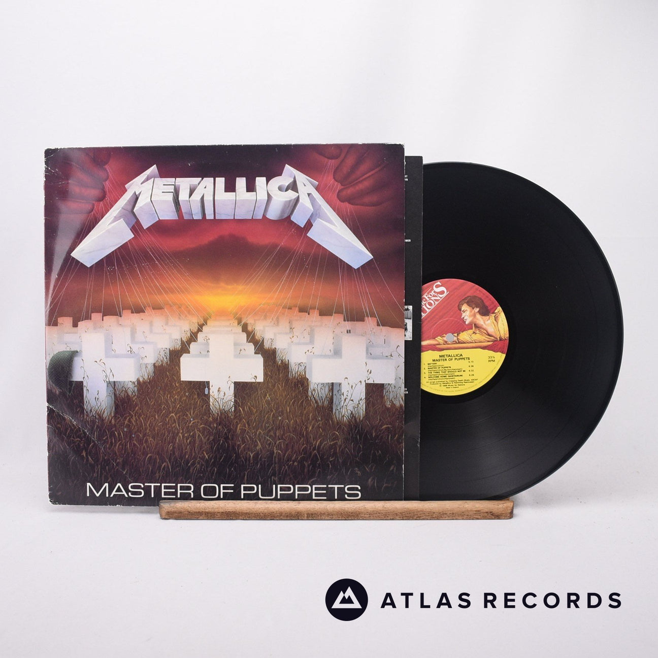 Metallica Master Of Puppets LP Vinyl Record - Front Cover & Record