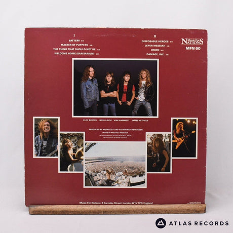 Metallica - Master Of Puppets - Insert Timtom A1 B1 LP Vinyl Record - VG/VG+