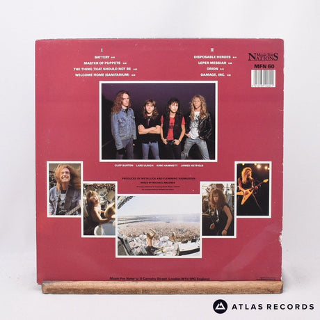 Metallica - Master Of Puppets - A.4 B10 LP Vinyl Record - VG+/VG+