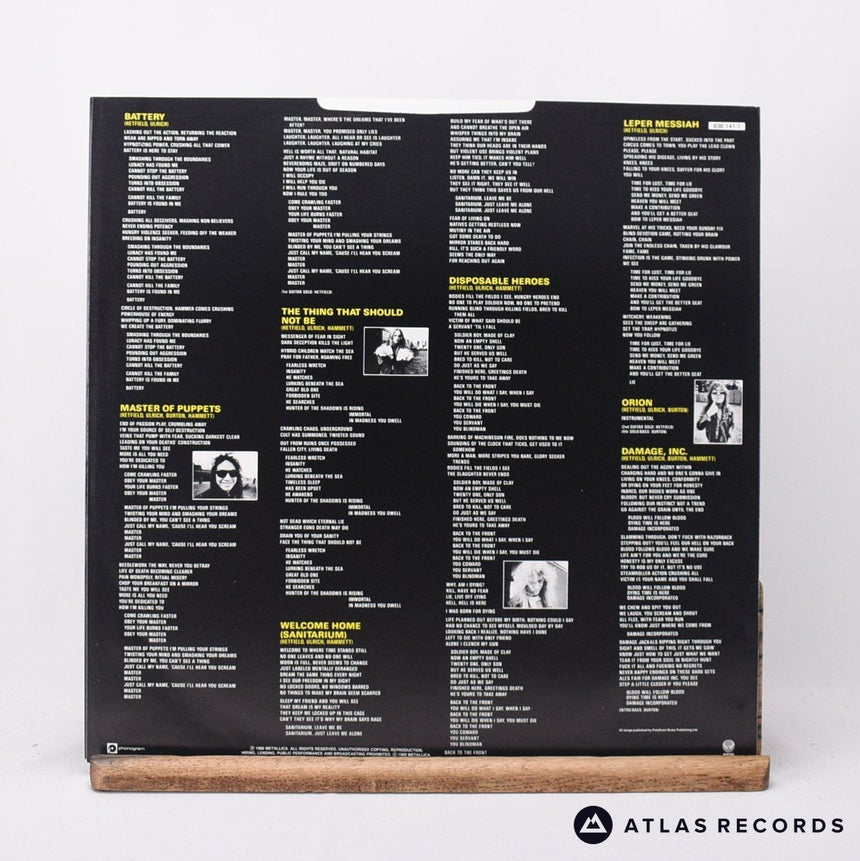 Metallica - Master Of Puppets - Reissue A-1 B-3 LP Vinyl Record - EX/VG+