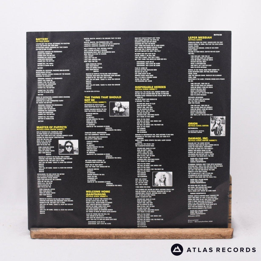 Metallica - Master Of Puppets - A.4 B10 LP Vinyl Record - VG+/VG+