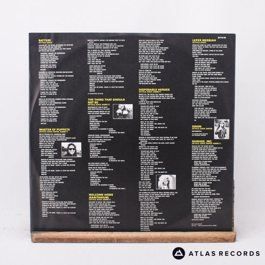 Metallica - Master Of Puppets - A.4 B10 LP Vinyl Record - VG+/EX