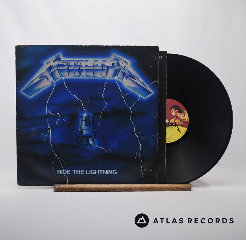 Metallica Ride The Lightning LP Vinyl Record - Front Cover & Record