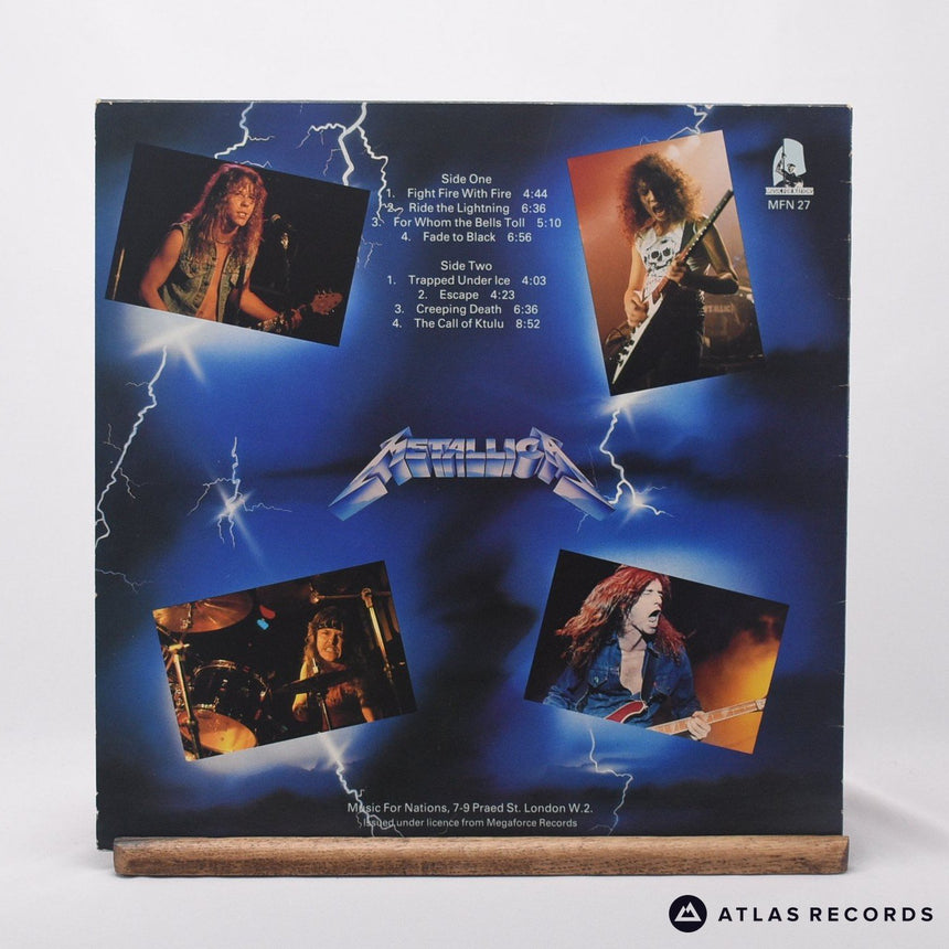 Metallica - Ride The Lightning - Mpo A1 B1 LP Vinyl Record - VG+/VG+