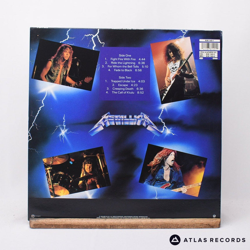 Metallica - Ride The Lightning - Reissue LP Vinyl Record - VG+/VG+