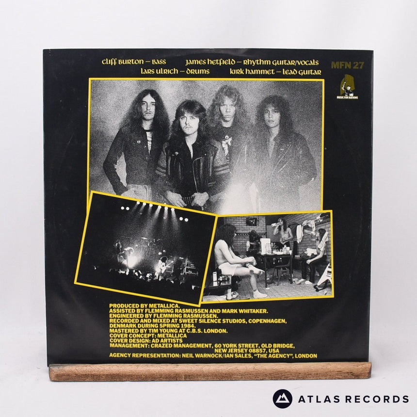 Metallica - Ride The Lightning - First Press Mpo LP Vinyl Record - VG+/EX