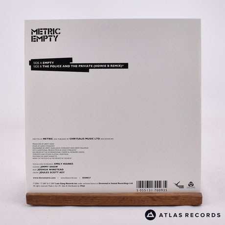 Metric - Empty - Limited Edition 7" Vinyl Record - NM/NM