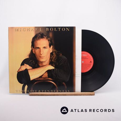 Michael Bolton Time, Love & Tenderness LP Vinyl Record - Front Cover & Record