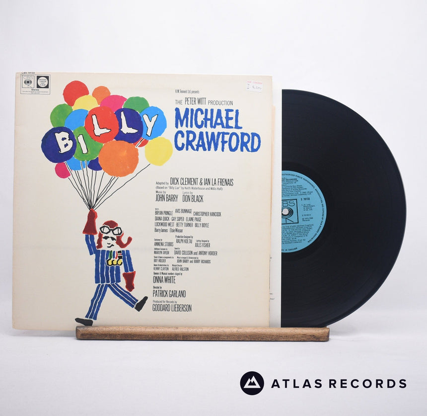 Michael Crawford Billy — Original Cast Recording LP Vinyl Record - Front Cover & Record