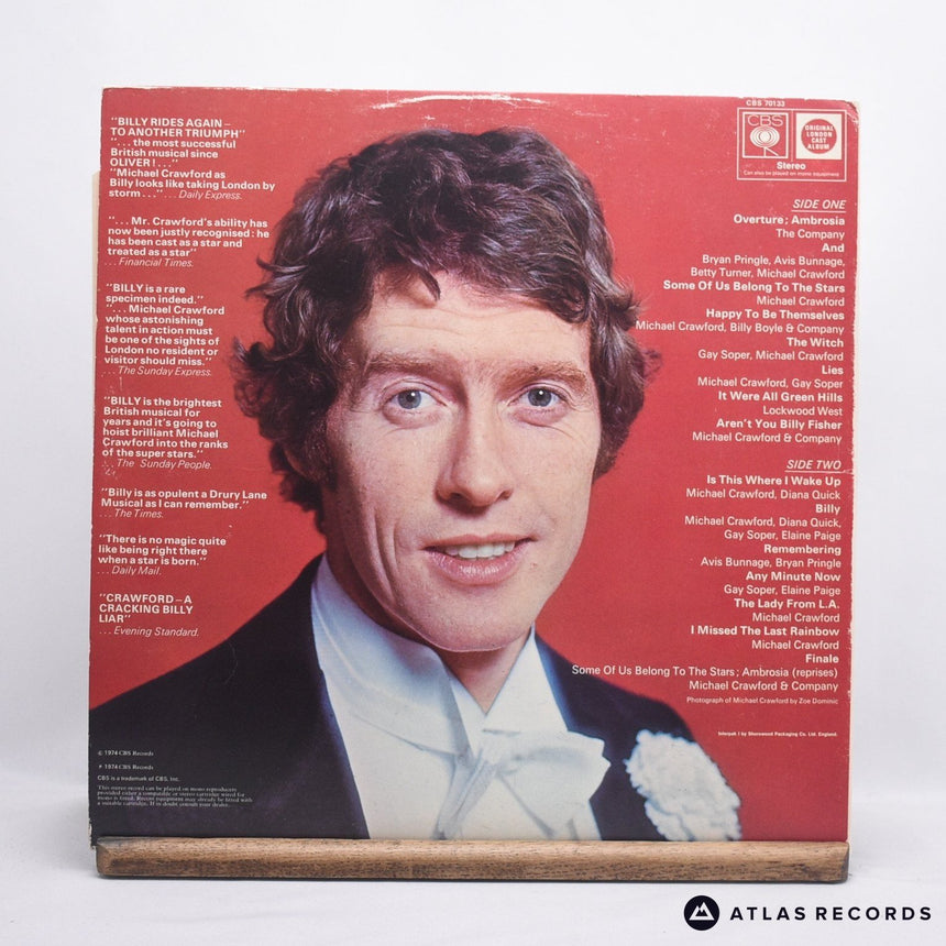 Michael Crawford - Billy — Original Cast Recording - LP Vinyl Record - VG+/VG+